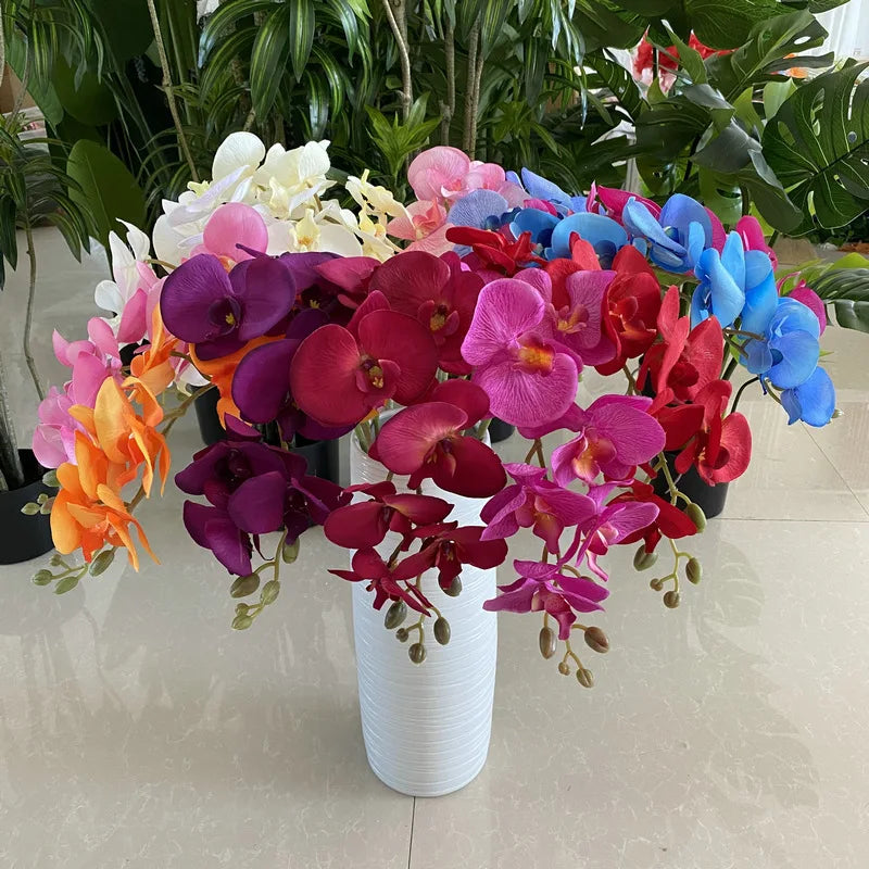 arrangement de fleurs artificielles en velours pour décoration élégante - vue 4 sur 17