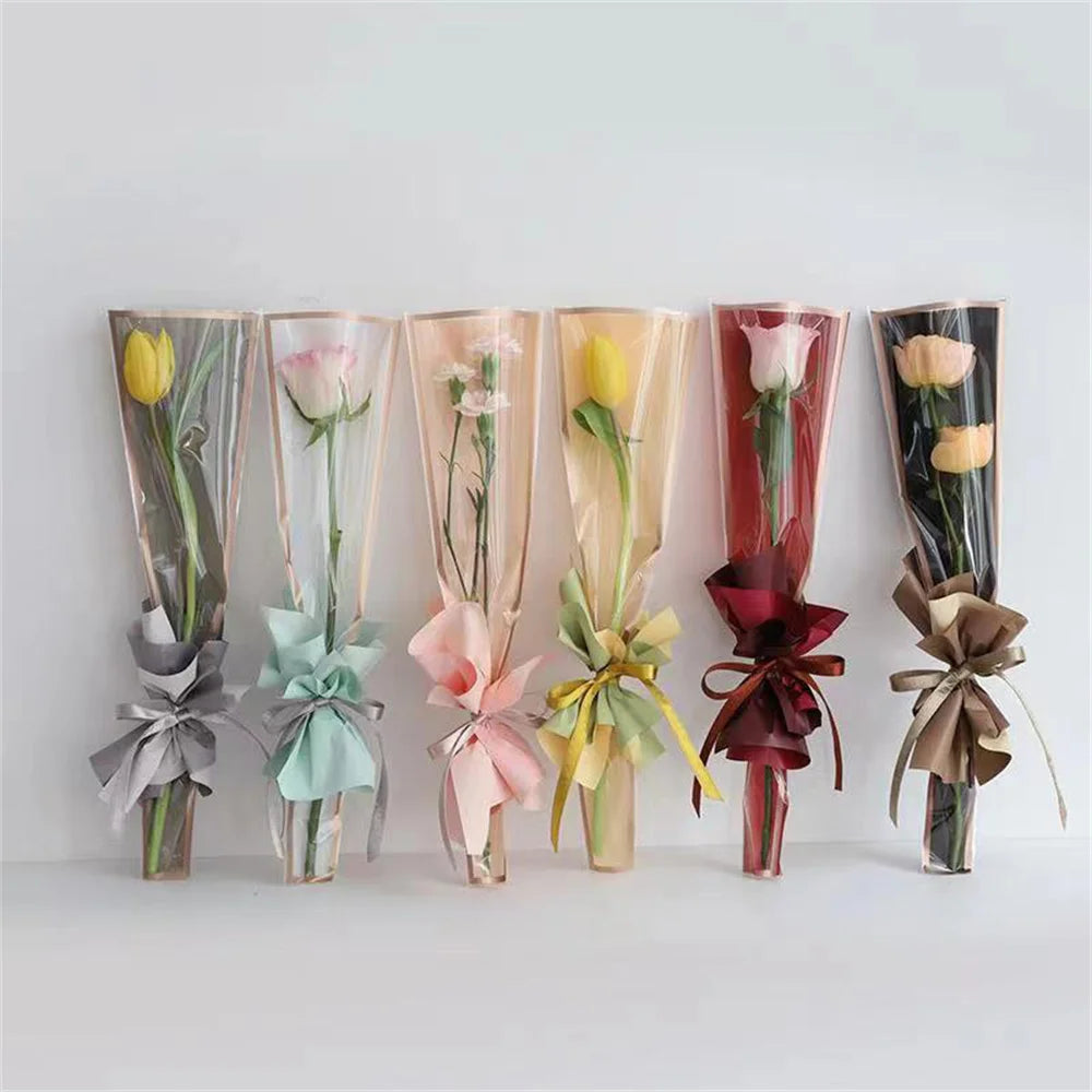 lot de 50 sachets imperméables pour roses à offrir pour la saint valentin - vue 4 sur 18