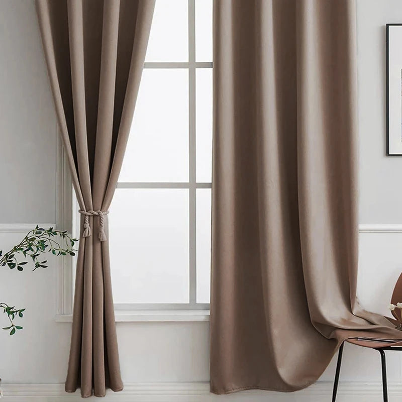 Rideau uni moderne pour salon et chambre fenetre - vue 4 sur 10