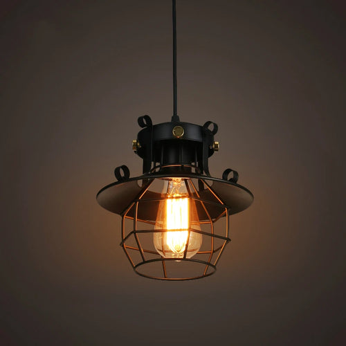 lustre suspendu vintage créatif pour café et restaurant - vue 3 sur 7