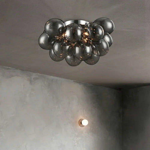 plafonnier led design en verre luminaire décoratif d'intérieur - vue 3 sur 15