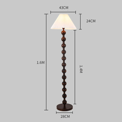lampadaire en bois haut de gamme pour décoration intérieure rétro - vue 9 sur 8
