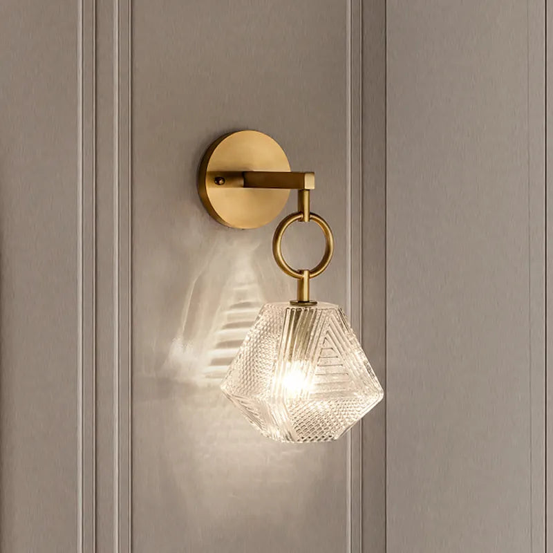 Applique murale en verre nordique à côté de la chambre à coucher - vue 4 sur 8