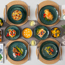 Service de table céramique effet artisanal 4 personnes