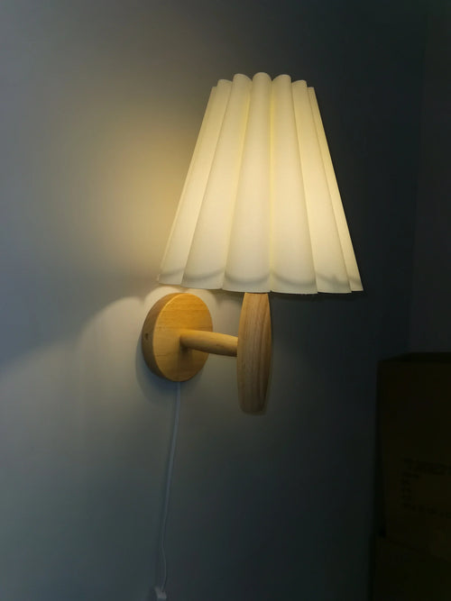 Applique murale Led en bois avec interrupteur - vue 7 sur 14