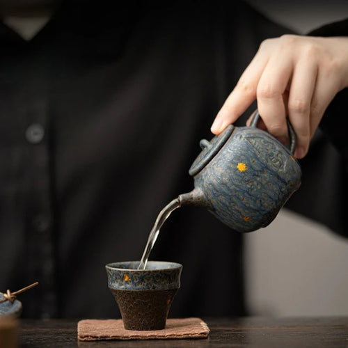 Théière méditation argile style kung fu rétro japonaise