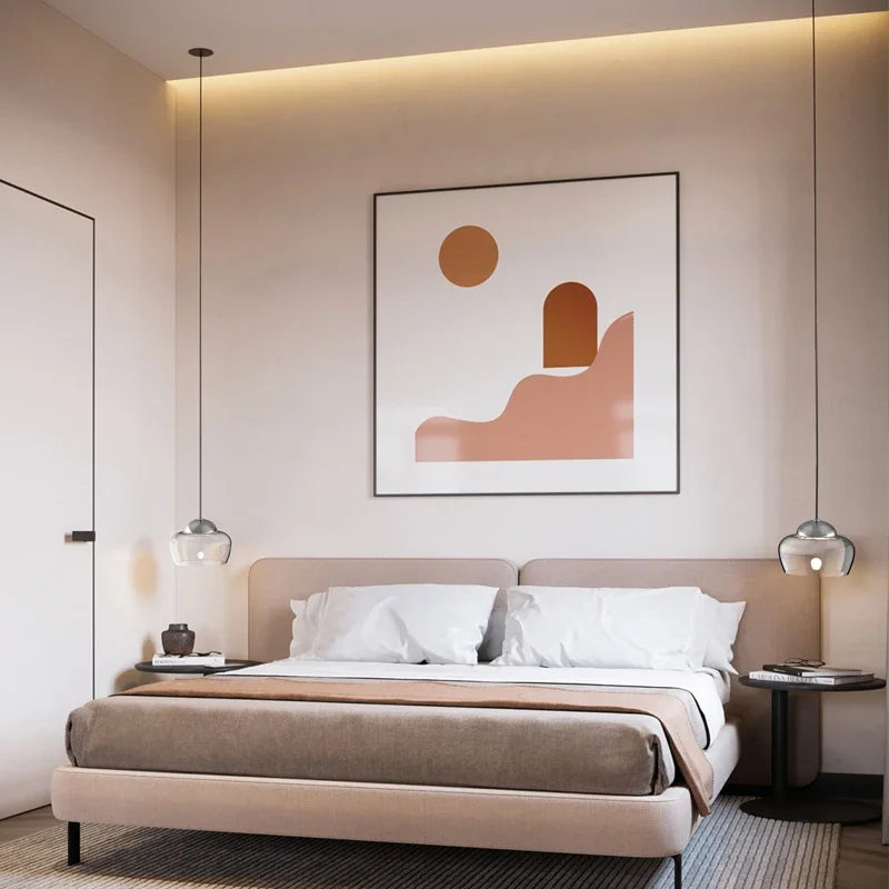 suspension moderne en verre pour décoration intérieure élégante - vue 4 sur 7