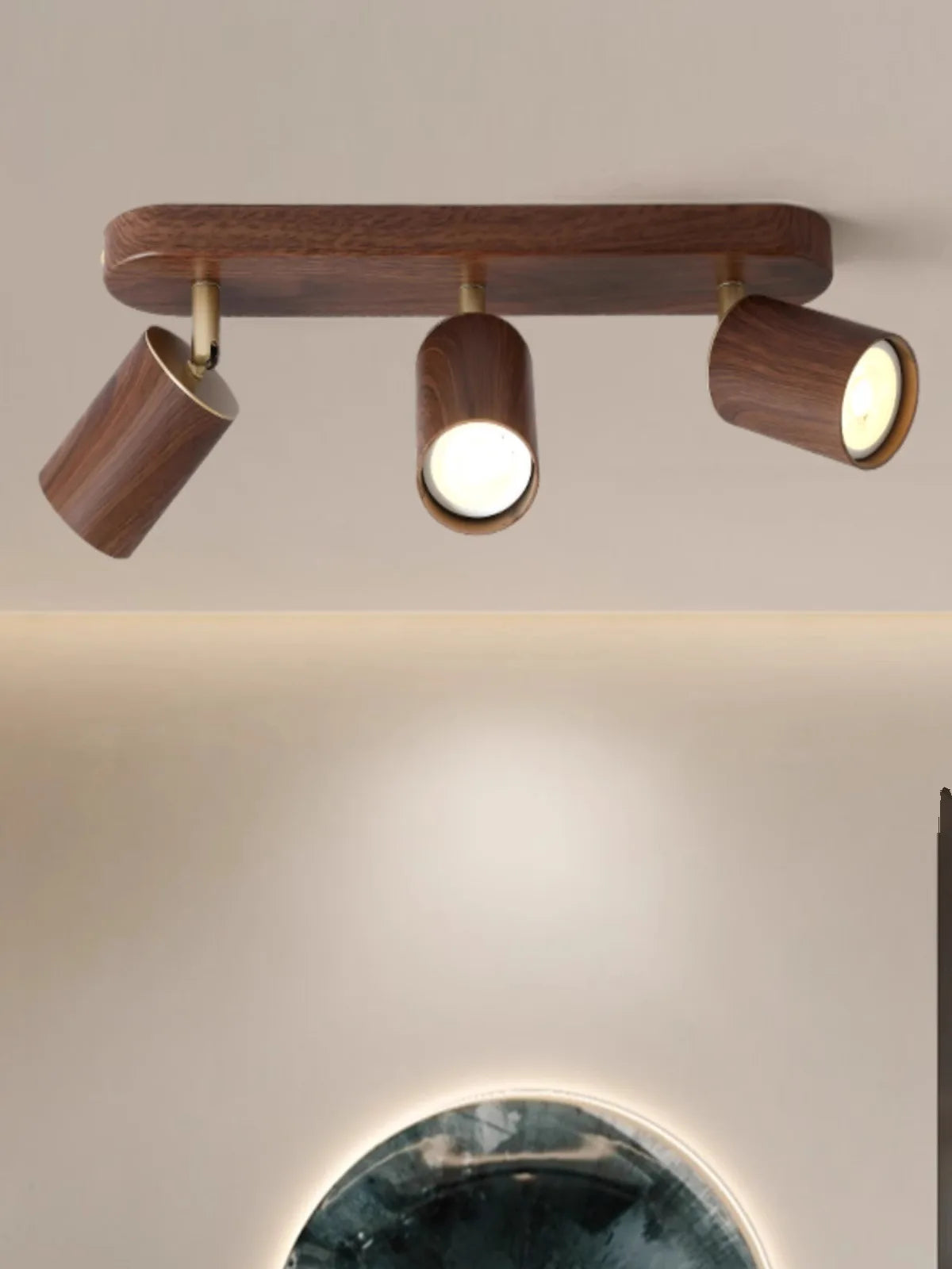 spot led en saillie avec ampoule remplaçable et têtes réglables - vue 4 sur 8