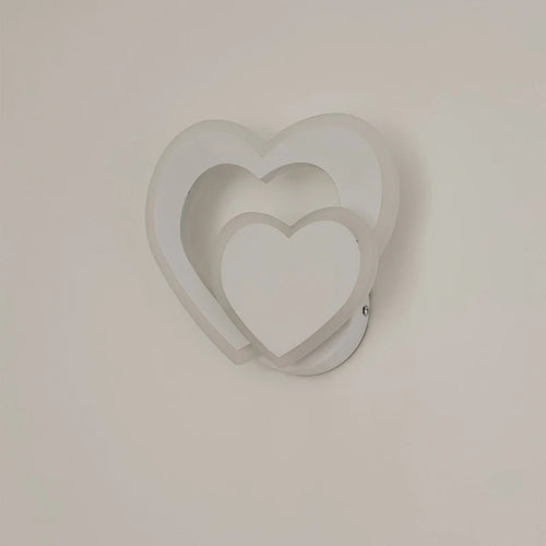 applique murale led design coeur nordique moderne
