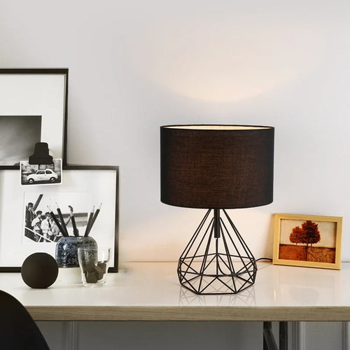 lampes de table géométriques rétro nordiques créatives pour décoration intérieure - vue 4 sur 10