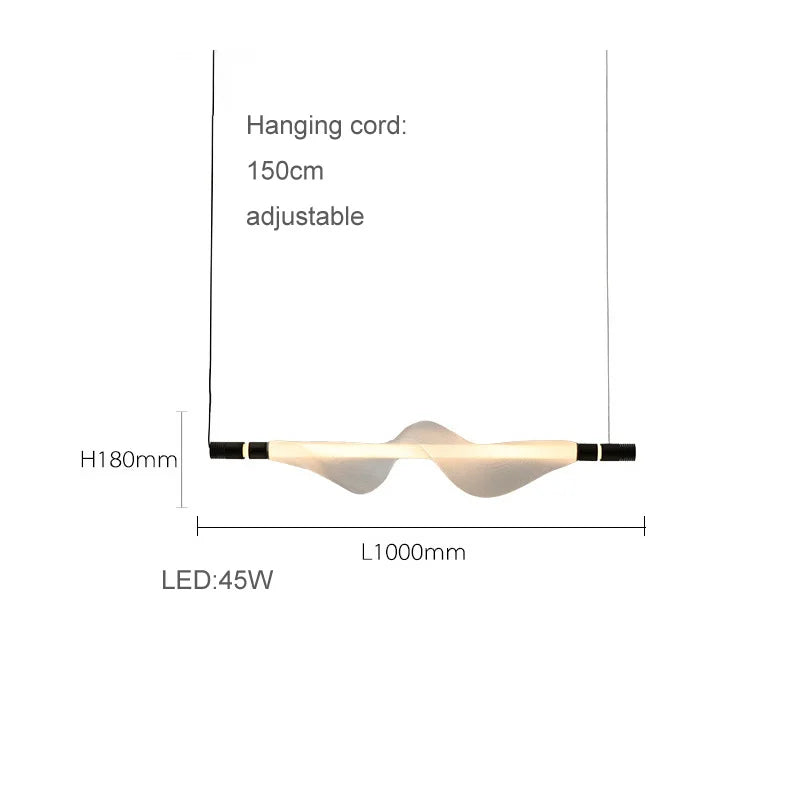 lustre artistique à led en acrylique design moderne éclairage suspendu - vue 13 sur 18