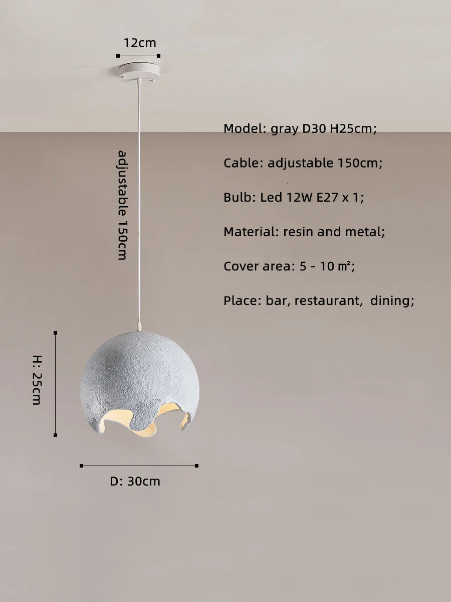 lustre led nordique wabi sabi minimaliste design japonais pour bar restaurant