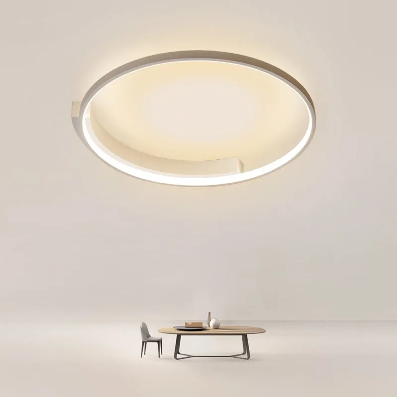 Plafonnier LED rond minimaliste moderne Design nordique salon plafonniers chambre à manger maison luminaires d'intérieur