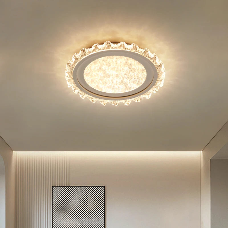 plafonnier moderne en cristal pour éclairage décoratif élégant - vue 4 sur 18