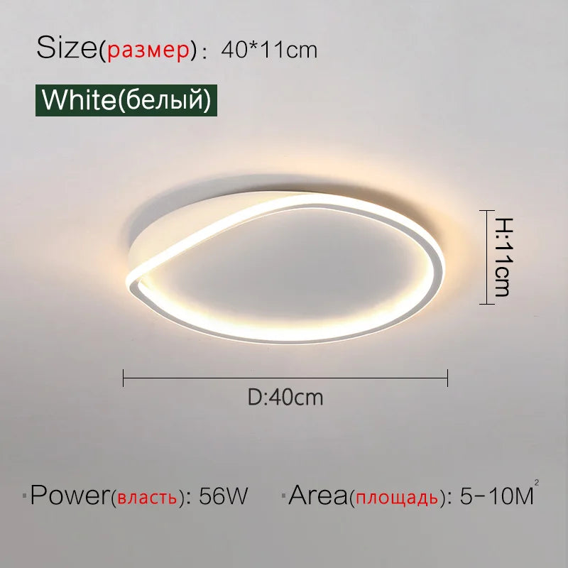 ouqi plafonnier led moderne minimaliste créatif nordique