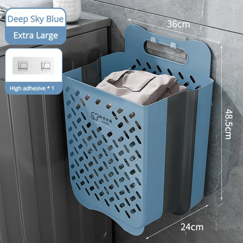 panier à linge pliable et mural pour rangement pratique - vue 18 sur 17