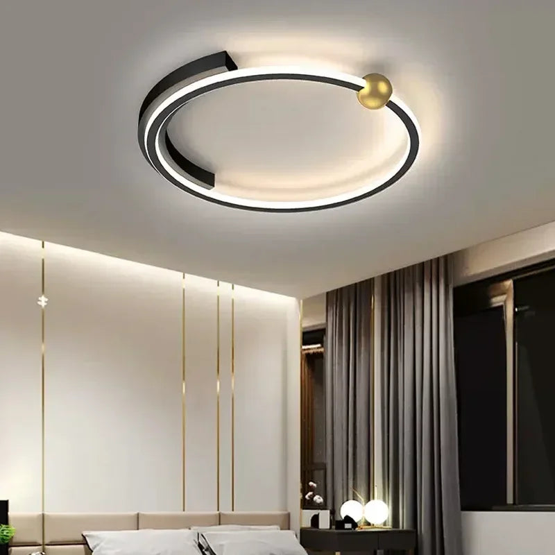 Plafonnier moderne à LEDs pour chambre salon salle à manger étude décoration de la maison minimalisme