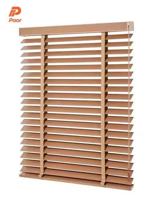 Store vénitien en bois horizontal réglable pour fenêtres