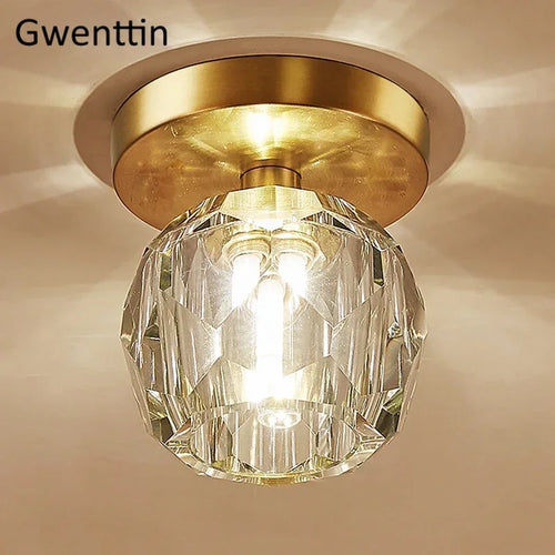 plafonnier moderne en cristal pour décoration intérieure élégante - vue 5 sur 7