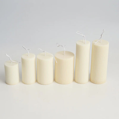 moule cylindrique à rayures pour fabrication de bougies en acrylique - vue 5 sur 14