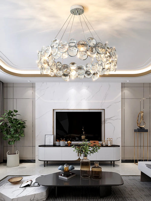 lustre en cristal k9 moderne pour décoration intérieure élégante - vue 2 sur 10