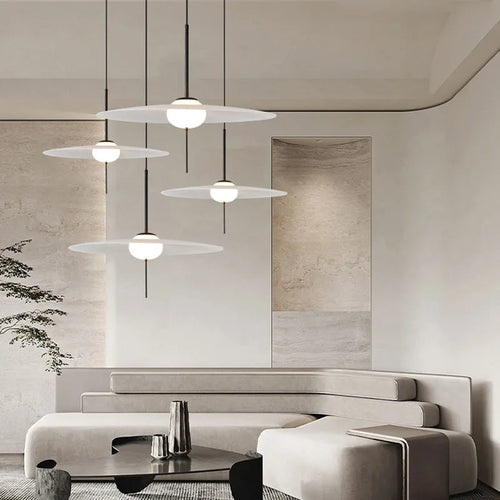 suspension led nordique simple ufo éclairage moderne décoratif - vue 5 sur 8