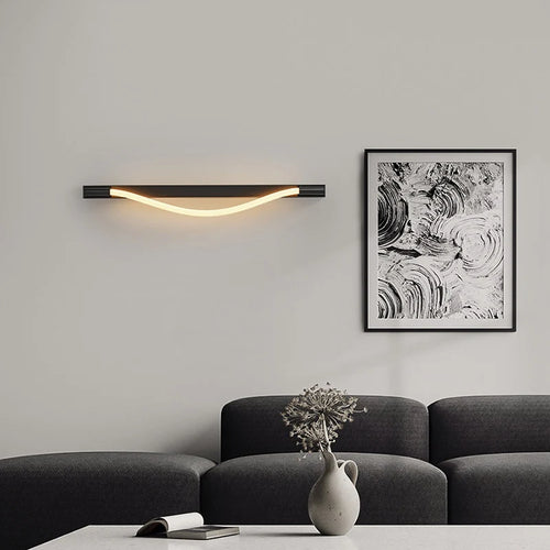applique murale moderne minimaliste en acier inoxydable design élégant - vue 2 sur 7
