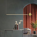 lustre minimaliste moderne en ligne droite pour bureau design