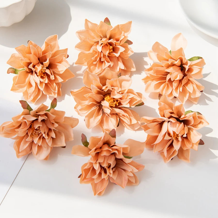 lot de 20 fleurs murales en soie pour décoration variée - vue 13 sur 15