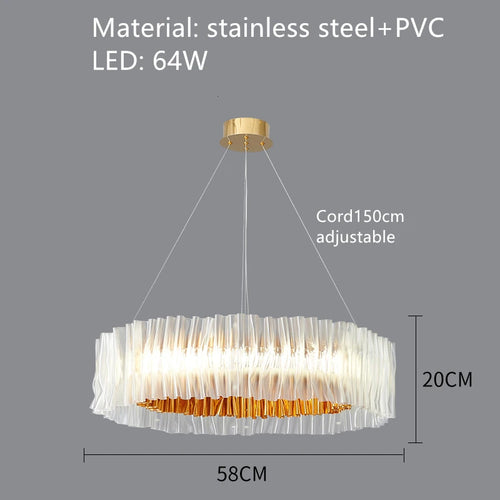 suspension design en pvc et acier inoxydable pour espaces intérieurs - vue 11 sur 13