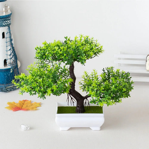 plantes artificielles décoratives bonsaï en pot pour jardin zen - vue 2 sur 25