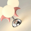 plafonnier enfants roses LED de boule de lune mignonne moderne chaude chambre de princesse romantique petite fille de chambre