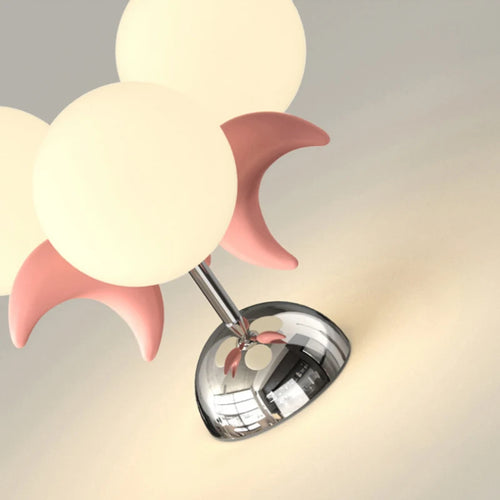 plafonnier en forme de lune pour chambre d'enfant moderne et douce - vue 7 sur 8