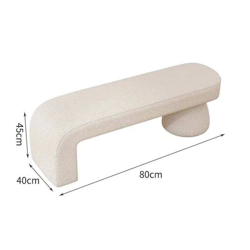 tabouret à langer nordique pour chambre et salon - vue 21 sur 27