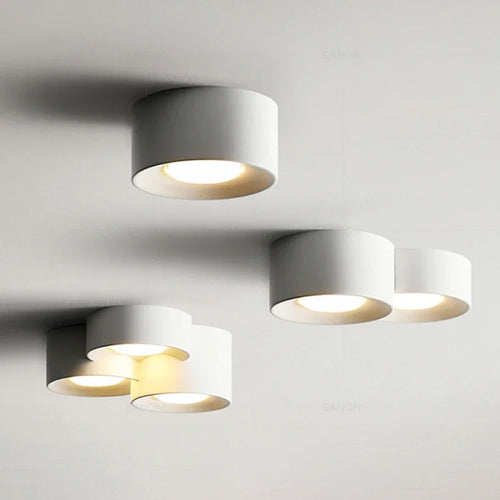 lustre nordique led cylindre projecteur pour décoration intérieure - vue 2 sur 15