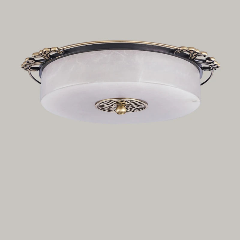plafonnier led luxe marbre circulaire pour grand ménage