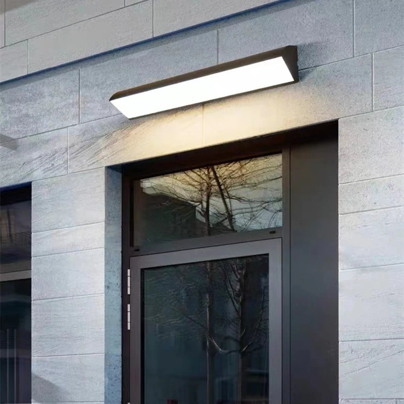 applique murale led minimaliste éclairage extérieur pour jardin et balcon - vue 3 sur 15