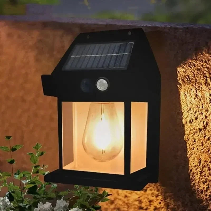 lampe de nuit solaire en tungstène trois modes étanche pour jardin - vue 6 sur 10
