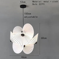 lustre en tissu serpentin design nordique pour intérieur élégant