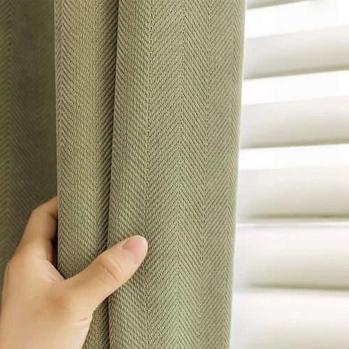 Rideau chenille occultant insonorisant luxe chambre salon moderne - vue 3 sur 9