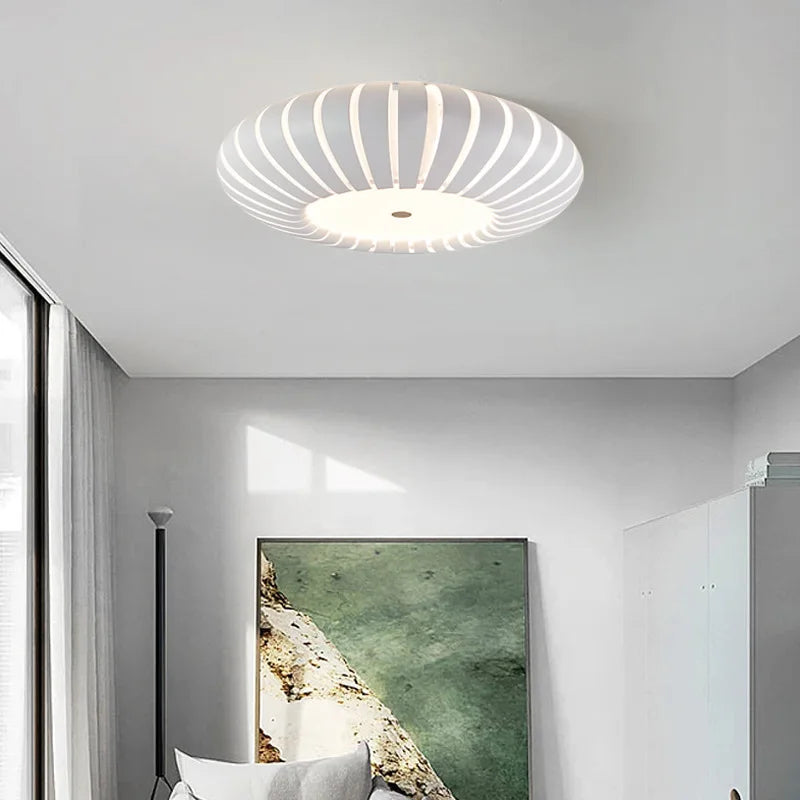Plafonnier LED moderne chambre créative chaude citrouille Restaurant décor