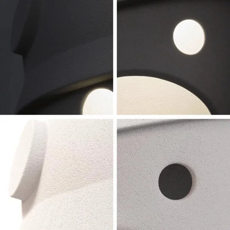 applique murale moderne design néerlandais en résine avec éclairage led - vue 7 sur 11