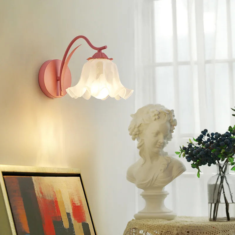 applique murale led moderne en forme de fleur décorative pour intérieur - vue 5 sur 8