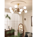 lustre en bois et verre style rétro américain pour cuisine et restaurant