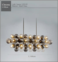 2024 Modern Originality LED Chandelier For Dining Room Living Room Bar Kitchen Magic Bean Molecular Lamp