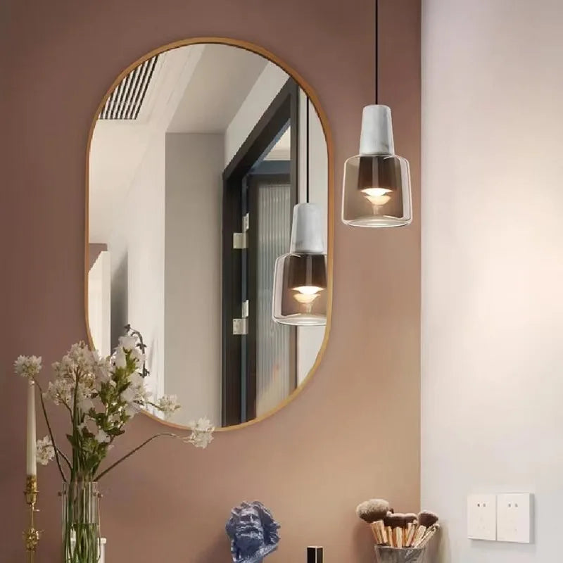 Marbre E27 LED suspension moderne nordique lampe suspendue lustres éclairage intérieur décor à la maison bar salon chambre luminaire