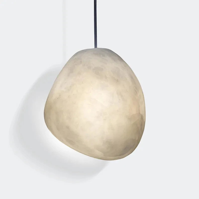 Décoration moderne de lustre de LED de gypse de flocon de neige avec le salon et la chambre à coucher de lustre circulaire de texture naturelle de marbre