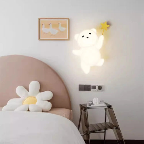 applique murale lapin mignon pour chambre enfant chaleureuse et moderne - vue 6 sur 8