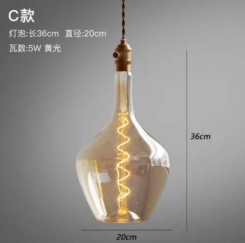 suspension rétro en verre pour intérieur moderne et minimaliste - vue 8 sur 10