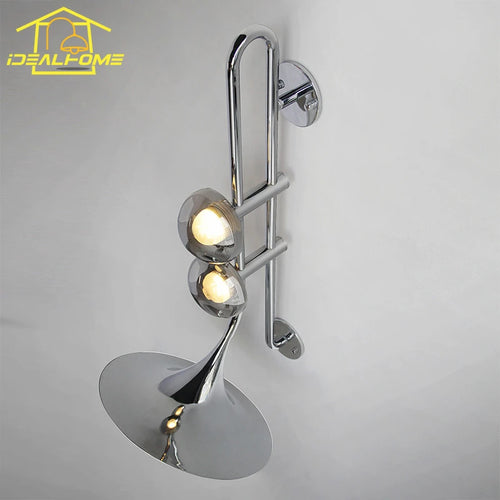 applique murale led saxophone au style industriel romantique pour restaurant - vue 3 sur 9